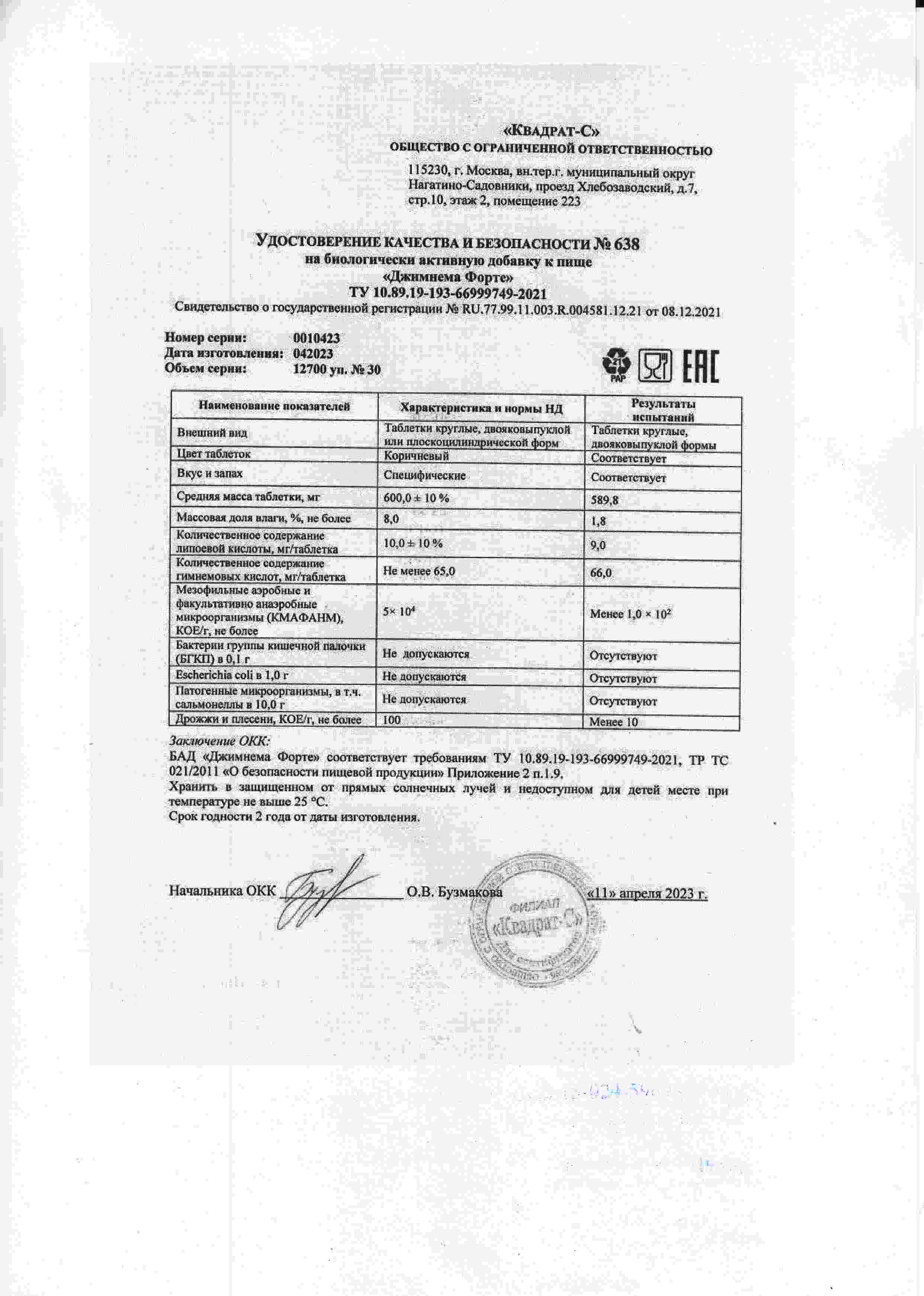 Паспорт №042023